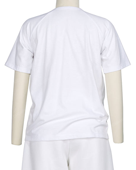 Button Shoulder Raglan T-Shirt