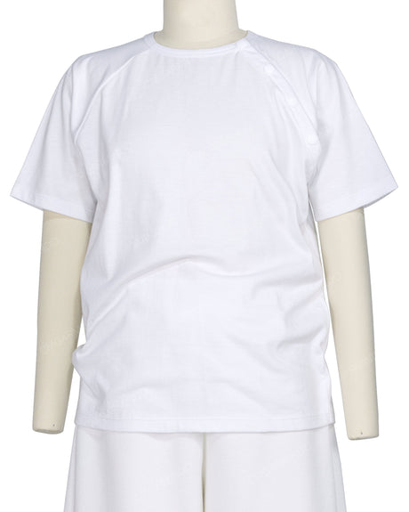 Button Shoulder Raglan T-Shirt