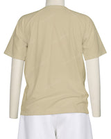 Button Shoulder Raglan T-Shirt