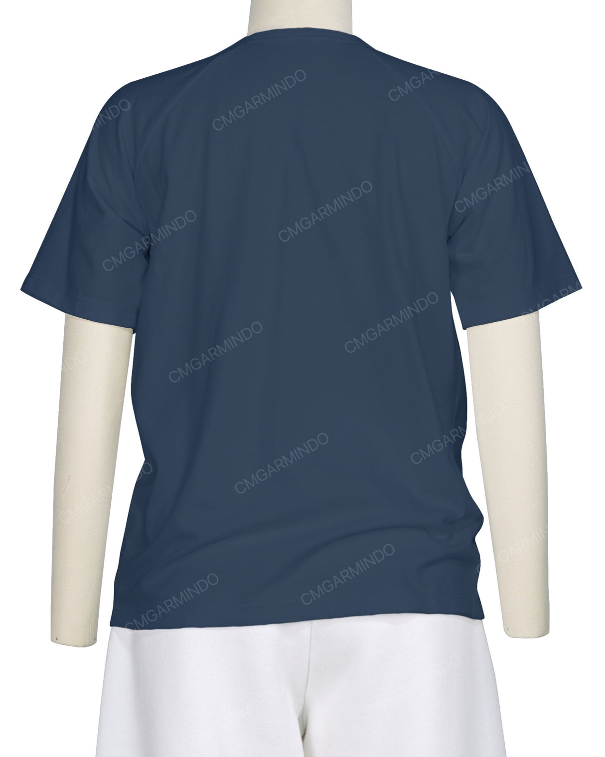 Button Shoulder Raglan T-Shirt