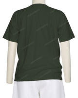 Button Shoulder Raglan T-Shirt