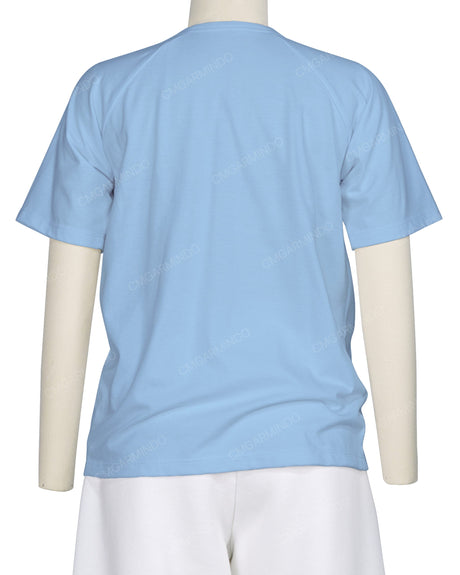 Button Shoulder Raglan T-Shirt