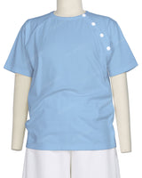 Button Shoulder Raglan T-Shirt