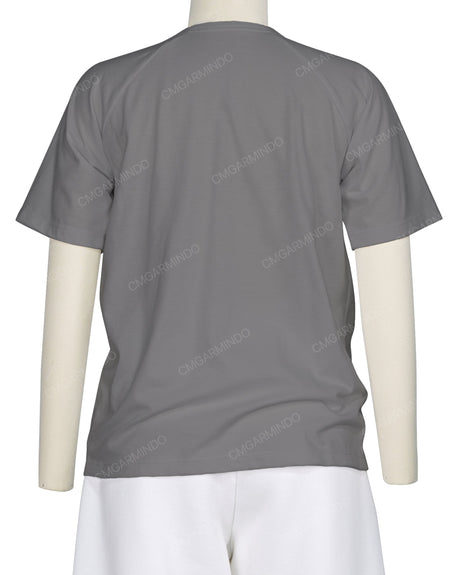 Button Shoulder Raglan T-Shirt