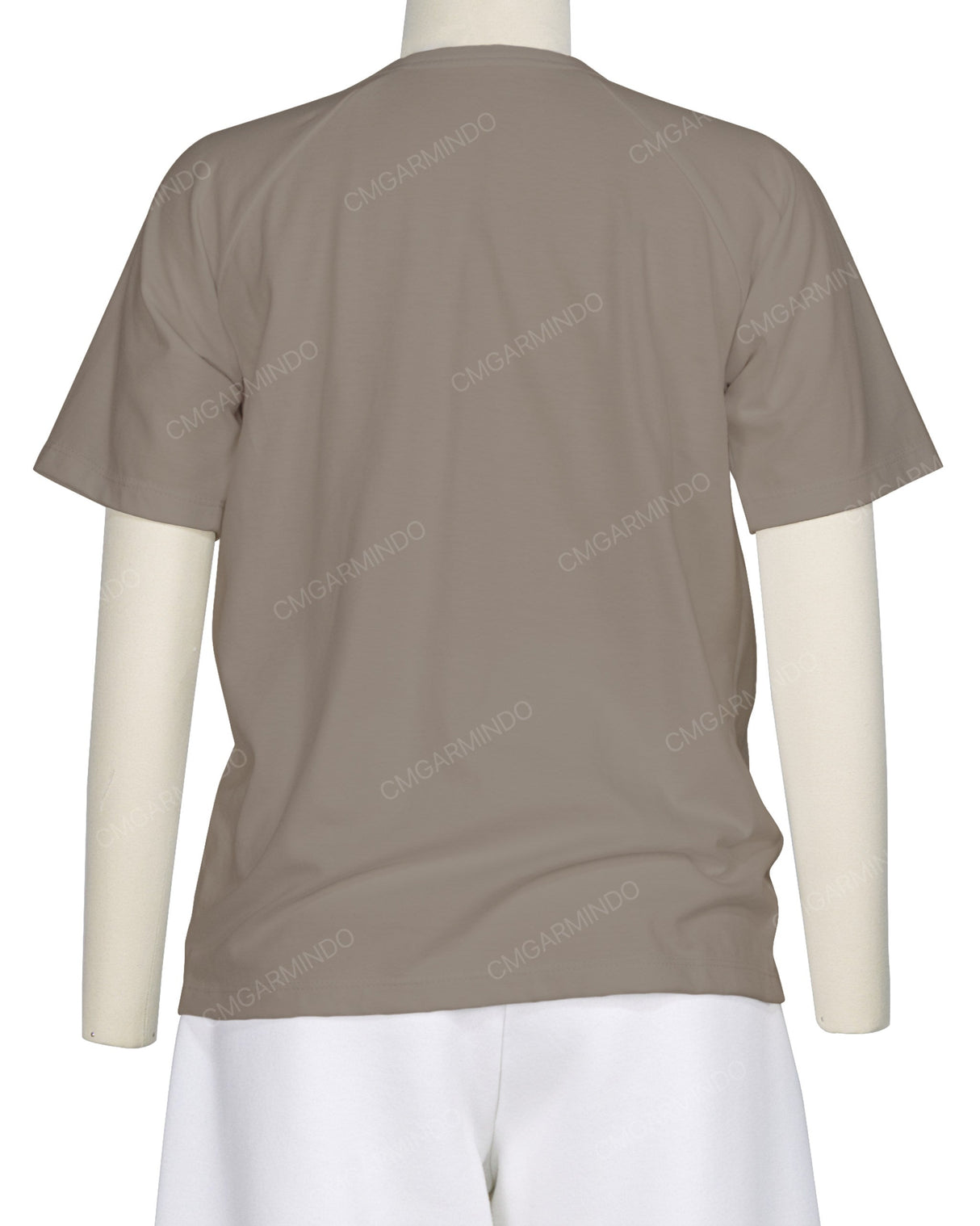 Button Shoulder Raglan T-Shirt