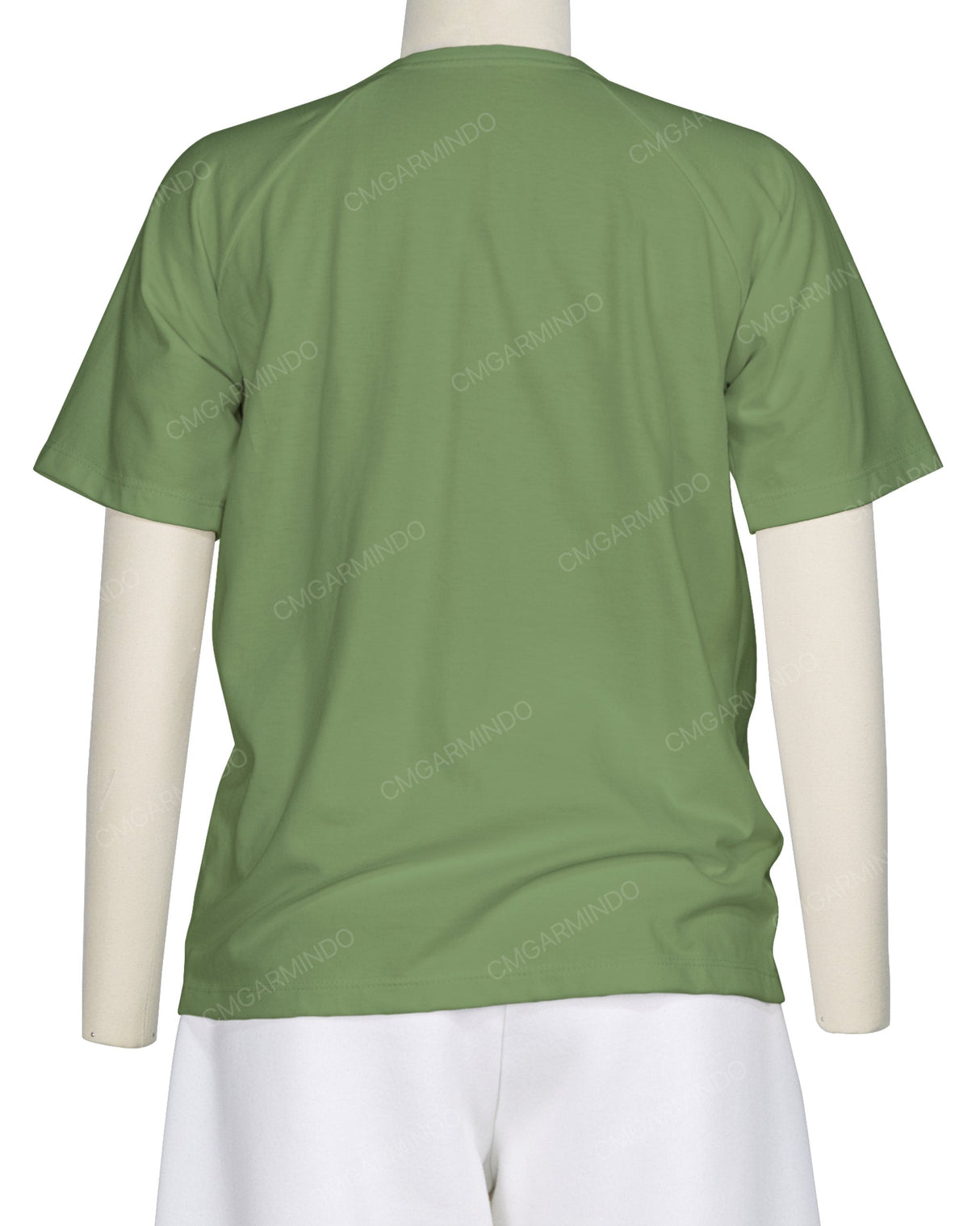 Button Shoulder Raglan T-Shirt