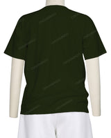Button Shoulder Raglan T-Shirt