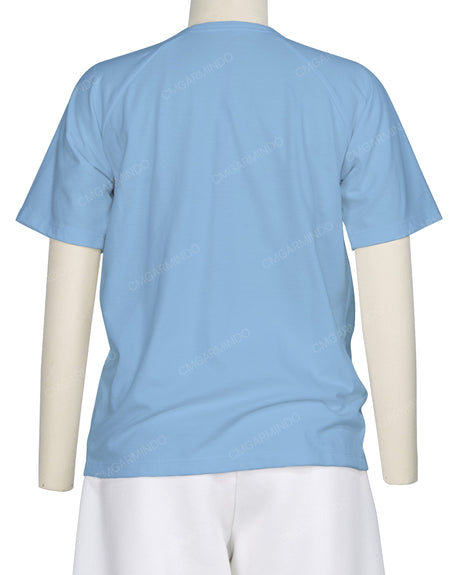 Button Shoulder Raglan T-Shirt