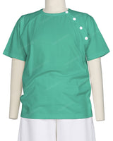 Button Shoulder Raglan T-Shirt