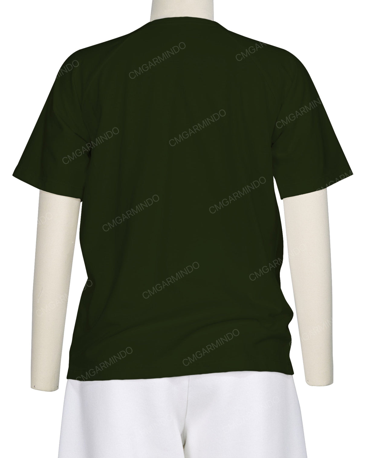 Button Shoulder Raglan T-Shirt