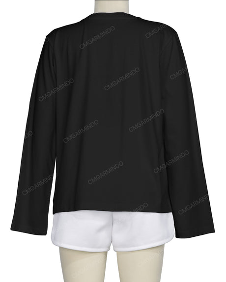 Regular Long Sleeve Crew Neck T-Shirt