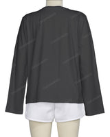 Regular Long Sleeve Crew Neck T-Shirt