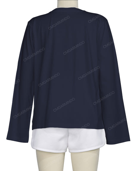 Regular Long Sleeve Crew Neck T-Shirt