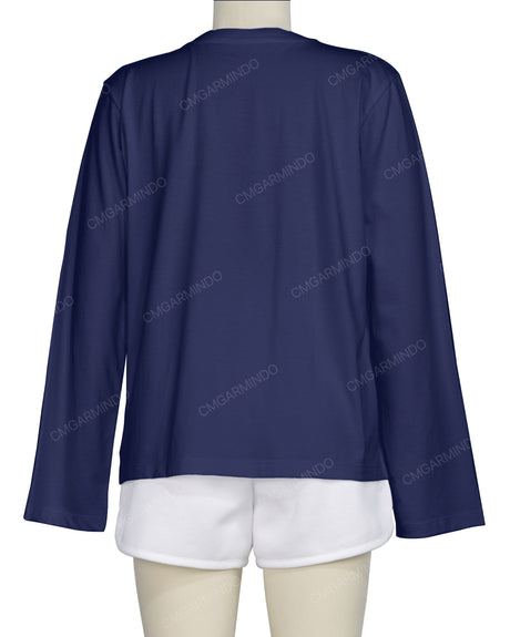 Regular Long Sleeve Crew Neck T-Shirt