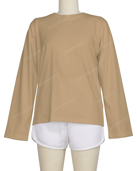 Regular Long Sleeve Crew Neck T-Shirt