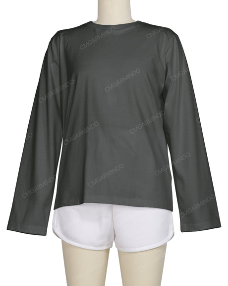 Regular Long Sleeve Crew Neck T-Shirt