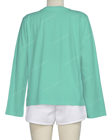 Regular Long Sleeve Crew Neck T-Shirt