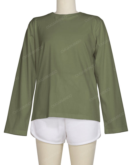 Regular Long Sleeve Crew Neck T-Shirt