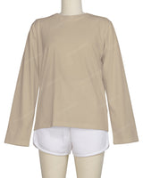 Regular Long Sleeve Crew Neck T-Shirt