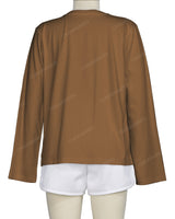 Regular Long Sleeve Crew Neck T-Shirt