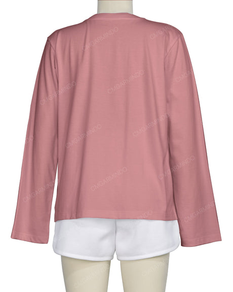 Regular Long Sleeve Crew Neck T-Shirt