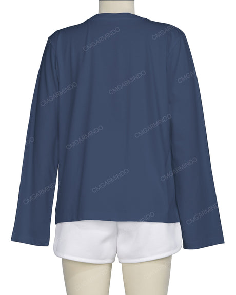 Regular Long Sleeve Crew Neck T-Shirt