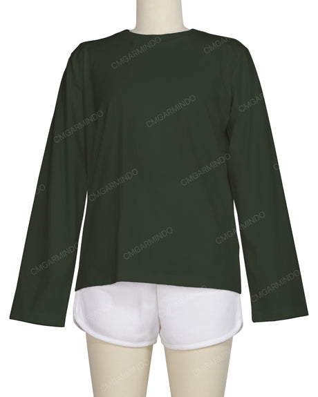 Regular Long Sleeve Crew Neck T-Shirt
