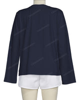 Regular Long Sleeve Crew Neck T-Shirt