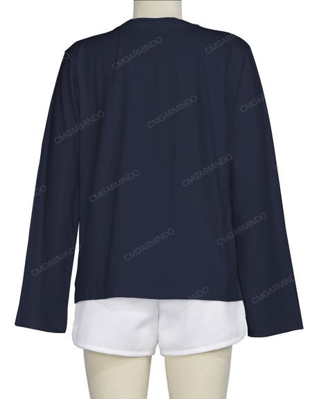 Regular Long Sleeve Crew Neck T-Shirt