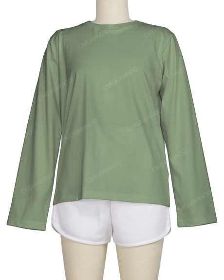 Regular Long Sleeve Crew Neck T-Shirt