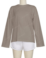 Regular Long Sleeve Crew Neck T-Shirt