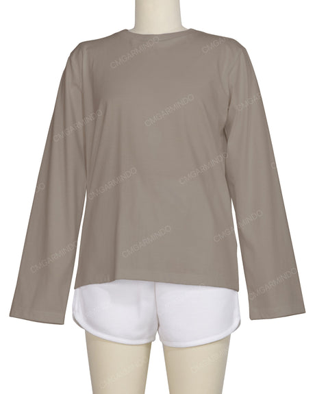 Regular Long Sleeve Crew Neck T-Shirt
