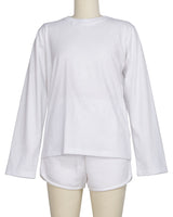 Regular Long Sleeve Crew Neck T-Shirt