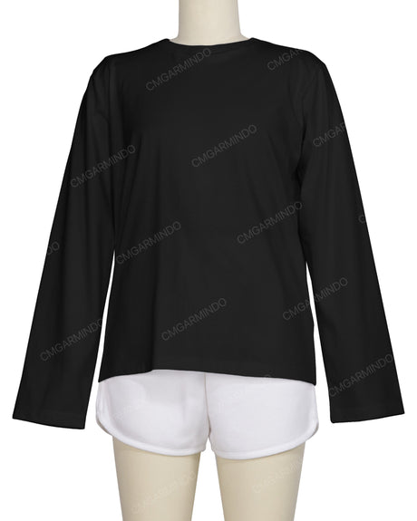 Regular Long Sleeve Crew Neck T-Shirt