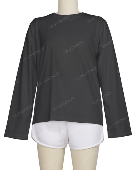Regular Long Sleeve Crew Neck T-Shirt