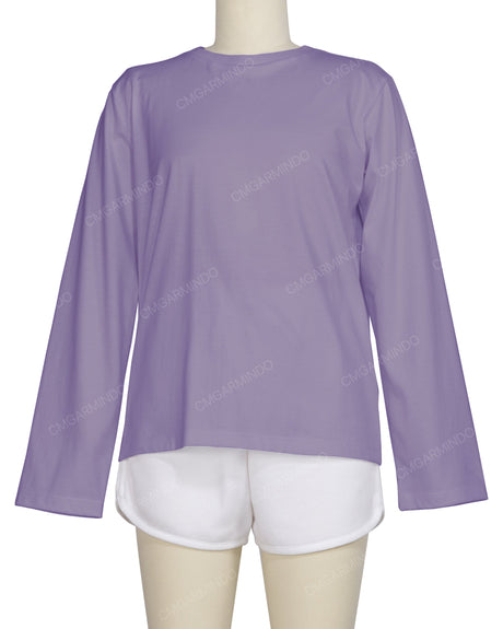 Regular Long Sleeve Crew Neck T-Shirt