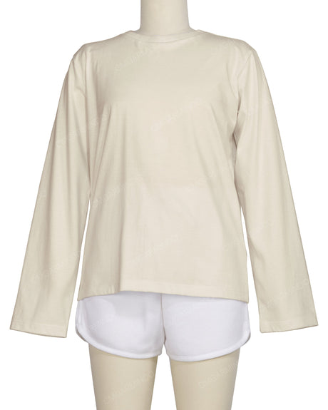 Regular Long Sleeve Crew Neck T-Shirt