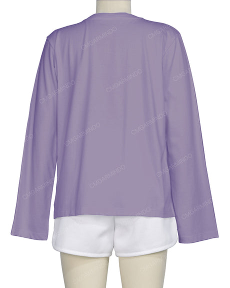 Regular Long Sleeve Crew Neck T-Shirt