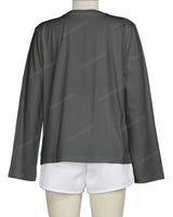Regular Long Sleeve Crew Neck T-Shirt