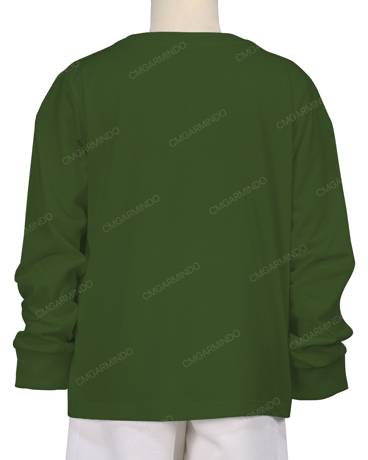 Ribbed Trim Long Sleeve T-Shirt