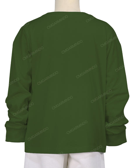 Ribbed Trim Long Sleeve T-Shirt