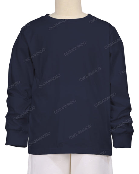 Ribbed Trim Long Sleeve T-Shirt
