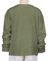 Ribbed Trim Long Sleeve T-Shirt