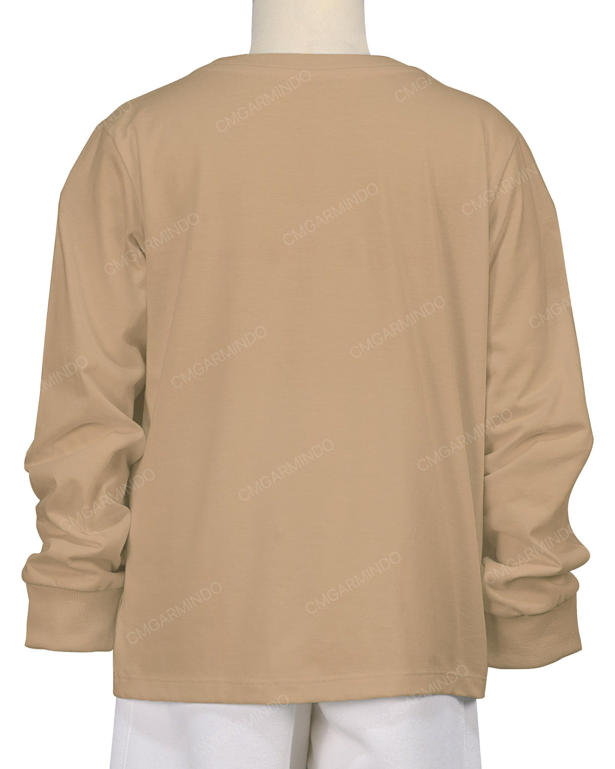 Ribbed Trim Long Sleeve T-Shirt