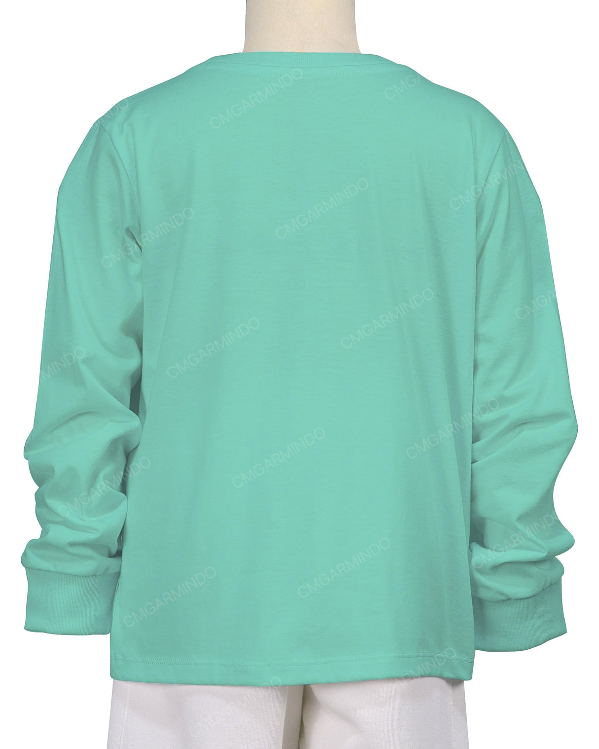 Ribbed Trim Long Sleeve T-Shirt