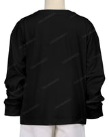 Ribbed Trim Long Sleeve T-Shirt