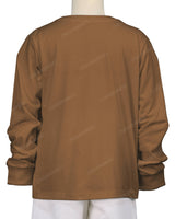 Ribbed Trim Long Sleeve T-Shirt