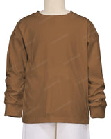 Ribbed Trim Long Sleeve T-Shirt