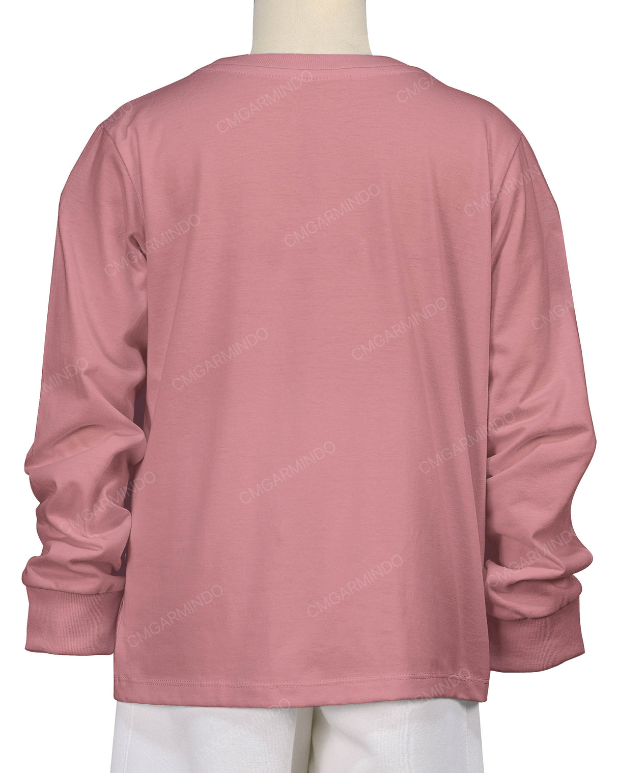 Ribbed Trim Long Sleeve T-Shirt