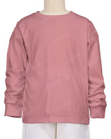 Ribbed Trim Long Sleeve T-Shirt